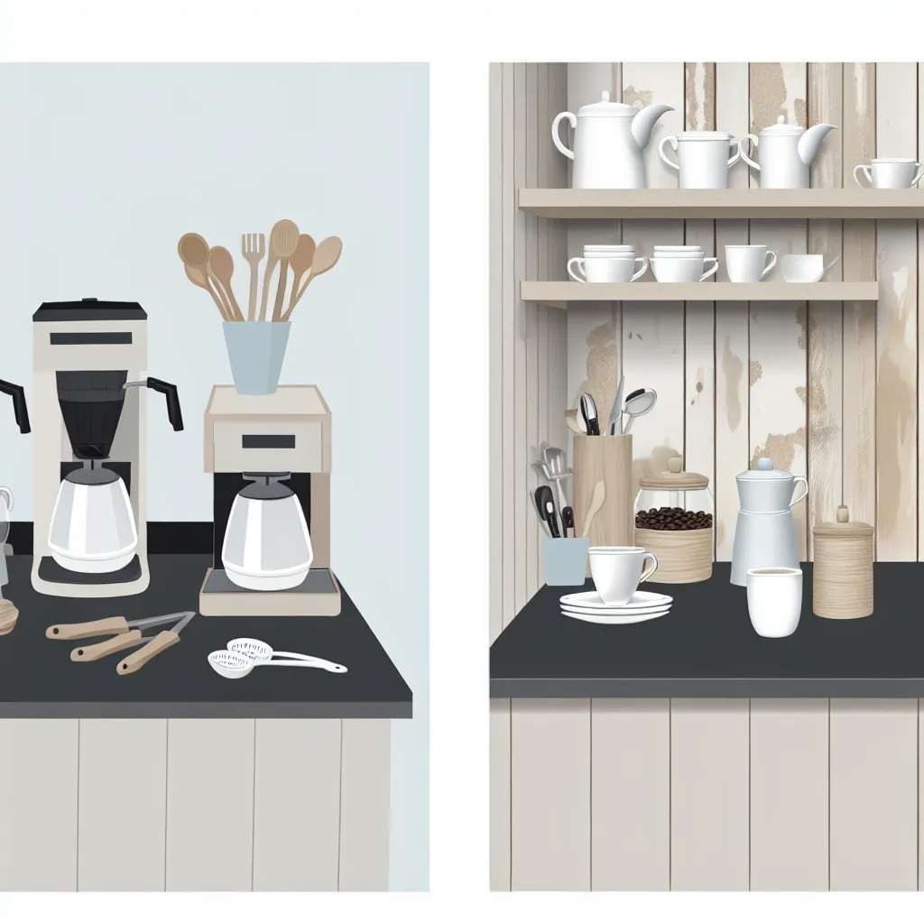 Before and After Coffee Station